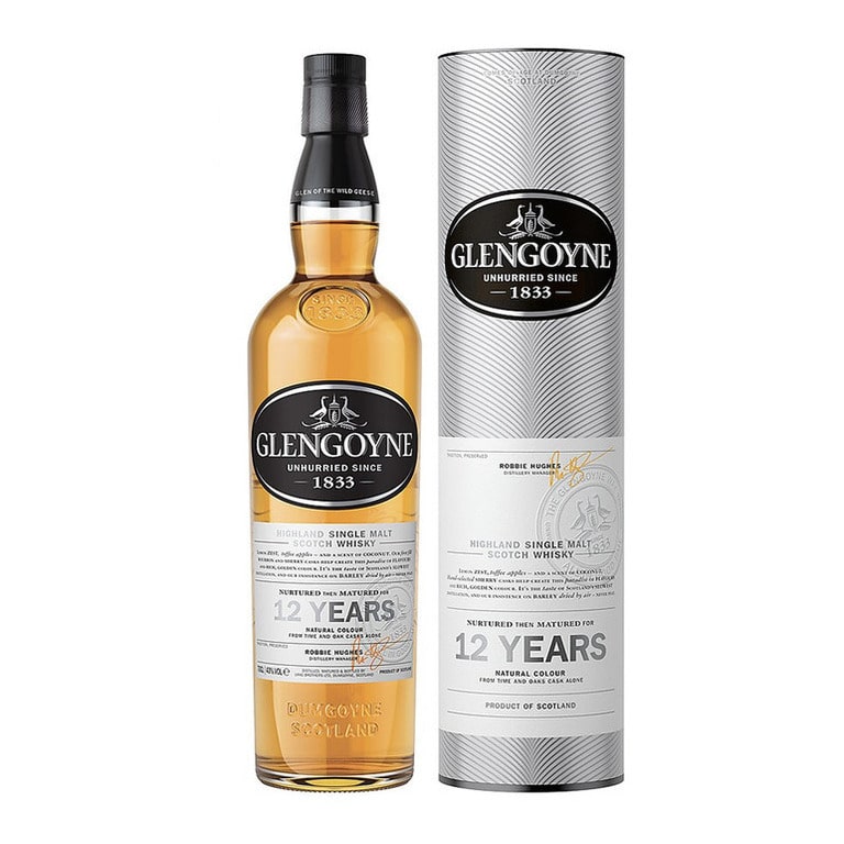 WHISKY GLENGOYNE 12 YEARS OLD-70CL (1 pz) HIGHLANDS LINE-ASTUCCIATO